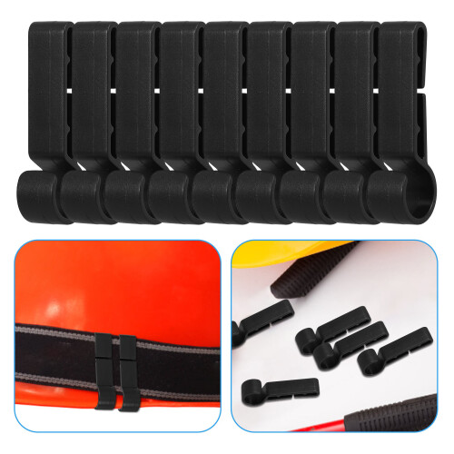 Raindrops  30 Pcs Outdoor Hardhat Hook Headlight Buckle Travel Work 2