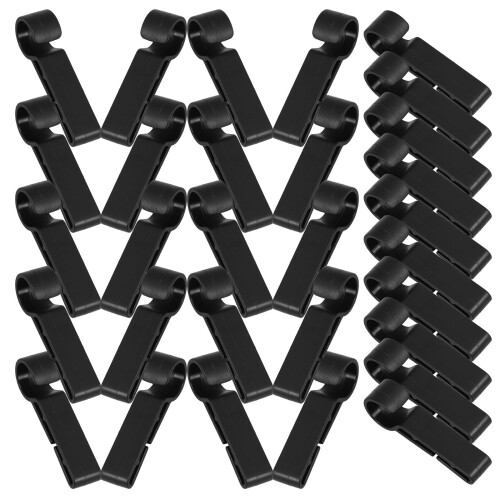 Raindrops  30 Pcs Outdoor Hardhat Hook Headlight Buckle Travel Work