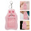 Roze Kaarthouder Met Sleutelhanger Clip 4