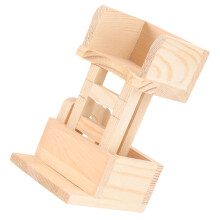 Hamster House Wooden Climbing Ladder For Bunny Rabbit Parrot