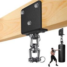 Heavy Bag Hanger Heavy Bag Wall Mount 360-Degree Rotating Steel Chains Hook For Athlete Home Gym Setup Yoga Fitness