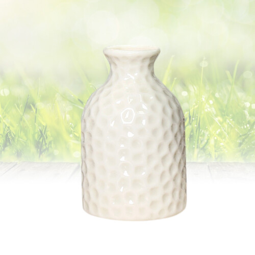 ceramic small vase for home office decoration white 2
