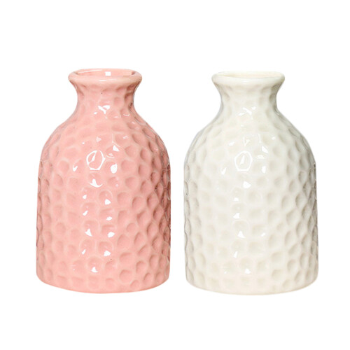 ceramic small vase for home office decoration white 1
