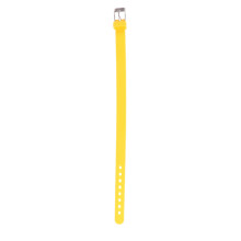 yellow solid color silicone wristband for kids, simple rubber bracelet
