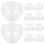 10Pièces Couvercles Shaker Pièce Clair Réutilisable Pour Jus Et Boissons 1