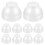 10Pièces Couvercles Shaker Pièce Clair Réutilisable Pour Jus Et Boissons 3