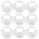 10Pièces Couvercles Shaker Pièce Clair Réutilisable Pour Jus Et Boissons 7