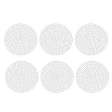 6Pcs White Plastic Mesh Sheets for DIY Cross Stitch Crochet Quilting