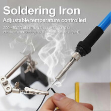 Draagbare soldeerbout 60W met instelbare temperatuur, elektrische soldeerbout, mini handgereedschap