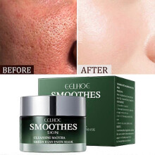 Natural Green Tea Blackhead Removal Mask Deep Cleansing Oil Control Shrink Pores Reduce Acne Firm Face Skin Care Korean Beauty