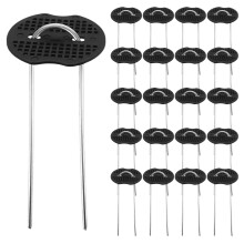 50Sets Herbruikbare Metalen Tuinpinnen U- Outdoor Grondnagels