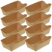 100 einweg-verpackungen aus kraftpapier für frittierte snacks