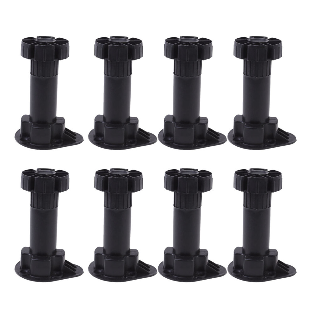 8Pcs Durable Black Furniture Legs Adjustable For Home Sofa Cabinet 3301380284132