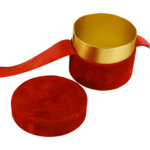 1Pc Red Velvet Gift Flower Box Paper Storage Box for Valentine's Day
