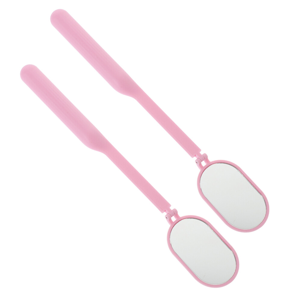 Solustre 1 Pair Portable Eyelash Extension Mirror For Grafting And Inspection