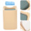 Modern Plastic Small Trash Can With Lid For Bathroom Desk 4