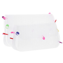 knitting bag diy kit with plastic mesh sheets for handbag crafting