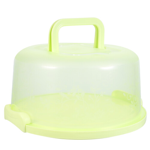 Handheld Cake Holder Portable Round Cupcake Carrier With Locking Lid 2