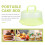 Handheld Cake Holder Portable Round Cupcake Carrier With Locking Lid 9