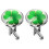 2pcs clover cufflinks for men, shirt accessories 2
