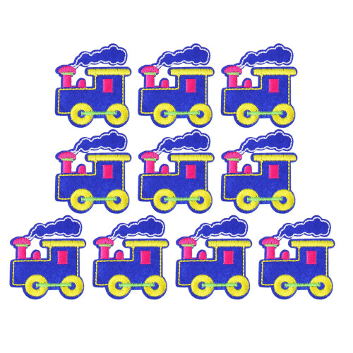 10Pz Patch Cucito Tessuto Cartoon Multicolor Per Progetti DIY 1