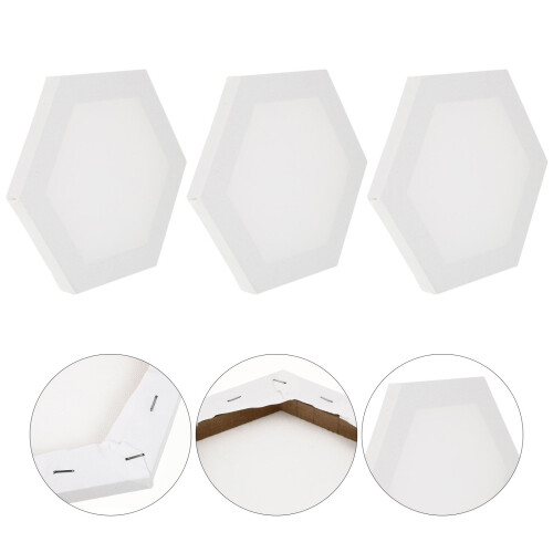 3 stuks canvas paneel, wit schilderplank voor studenten 2