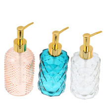 3Pcs Clear Glass Press Pump Bottles for Travel Cosmetic Storage