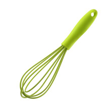 Portable Silicones Eggs Mixers Slip-Resistant Silicone Egg Beater Frother For Cream Foams Multifunctional Yellow Green