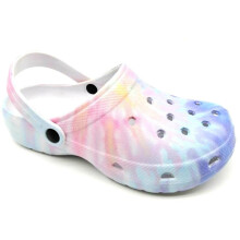 (PINK MULTI, EU 38 - UK 5) Comfortable Women's Mules Slippers for Beach Holidays and Everyday Wear - Footwear, Girl