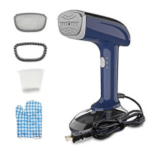 Ferro da stiro a vapore portatile elettrico blu navy da 1500 W