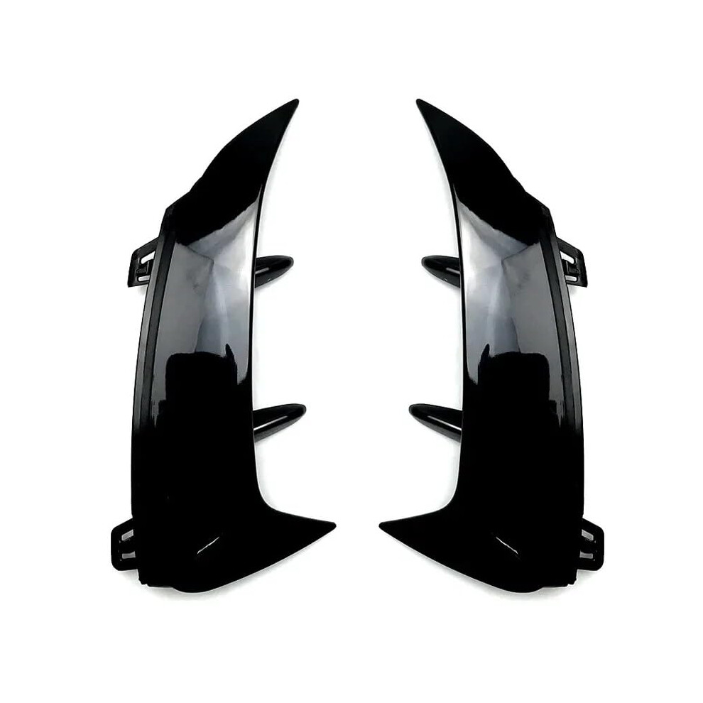 For Mercedes-Benz W177 A180 A200 A220 Amg Hatchback 2018-2023 Rear Bumper Lip Spoiler Stickers Fender Canards Black 9016109100917