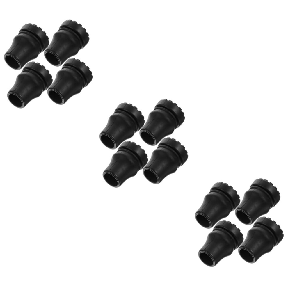 Non Slip Crutch Tips Durable Rubber Cane Foot Covers For Hiking And Trekking Poles Compatible With Crutches