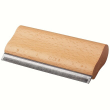 (M 11*6.7*3CM) Wooden Pet Cat Dog Horse Hair Removal Shedding Grooming Tool Hair Brush Comb Long Hair Pet Supplies