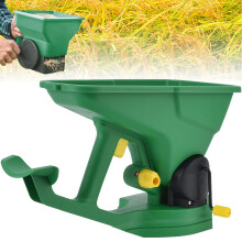 Hand Held Seed Spreader 1.5L Capacity 5-Gear Adjustable For Grass Seed Grit Salt Fertilizer Garden Lawn