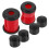 1Set Red PU Skateboard Shockproof Pads Truck Bushings Replacement 11