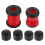 1Set Red PU Skateboard Shockproof Pads Truck Bushings Replacement 8