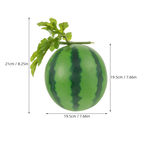 realistic plastic watermelon model for photography and display decor 1