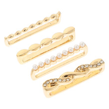 4 dekorative ringösen für uhrenarmband, legierungsringe