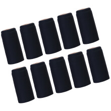 100pcs heat shrink capsules black straight mouth style