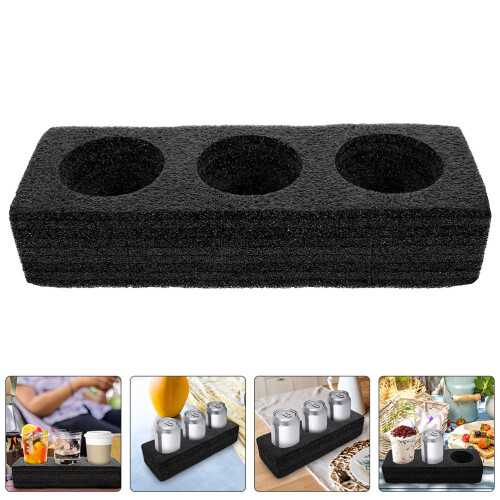 6 pcs 3-hole coffee cup holders for drink storage, milk tea cups 2