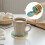 round cup pads table coasters drink wooden reusable cup mats set 5
