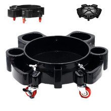Bucket Cart, Multifunctional Sitting Mobile Car Washing Bucket Trolley For Washing, Waxing, Polishing Car Accessories