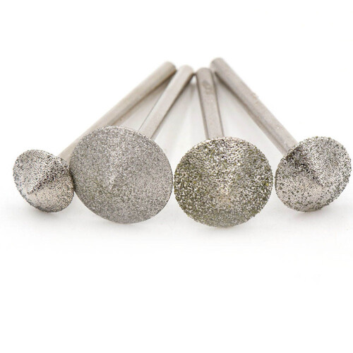 6 pcs grinding for jade carving – torch cylinder cone diamond