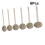 6 pcs grinding for jade carving – torch cylinder cone diamond 9