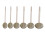 6 pcs grinding for jade carving – torch cylinder cone diamond 8