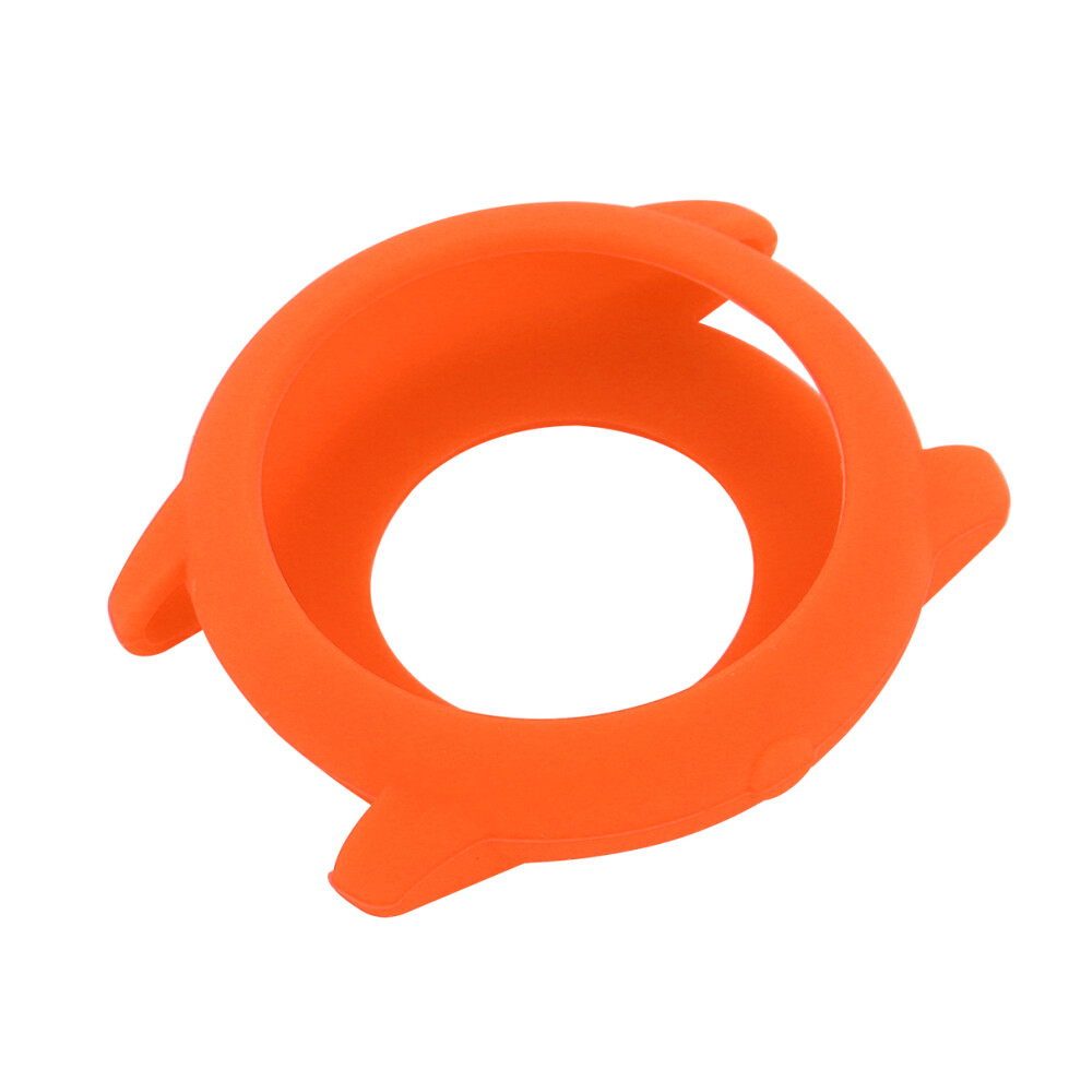 1Pc Silicone Watch Cover Protective Case Fashionable Accessory Orange 3301456933407