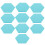 Raindrops Bulletin Board For Classroom Felt Boards Sky-Blue 10pcs 5