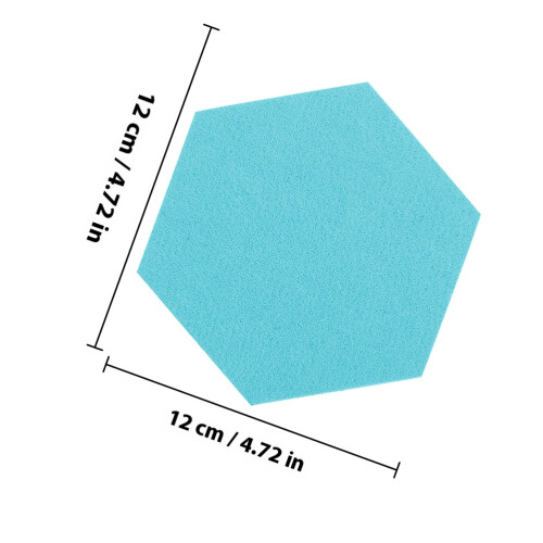 Raindrops Bulletin Board For Classroom Felt Boards Sky-Blue 10pcs 1
