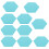 Raindrops Bulletin Board For Classroom Felt Boards Sky-Blue 10pcs 11