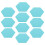 Raindrops Bulletin Board For Classroom Felt Boards Sky-Blue 10pcs 10
